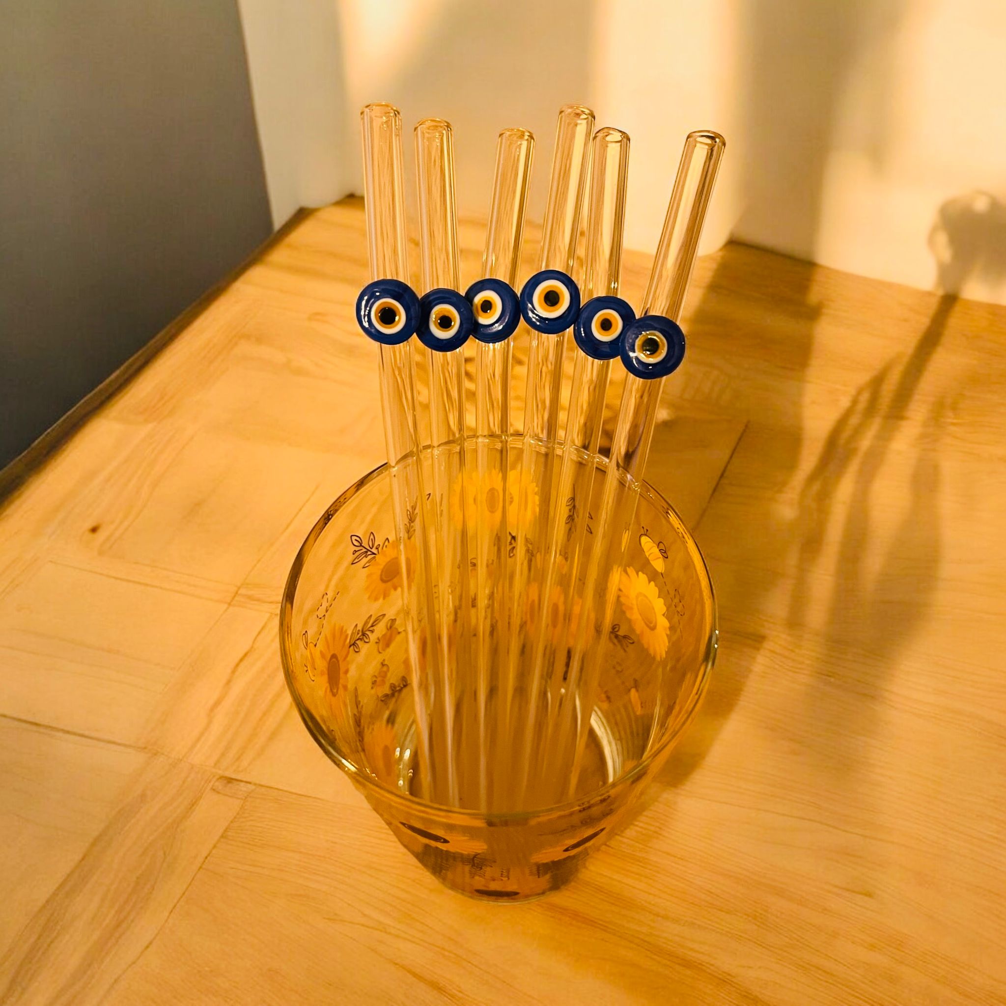 Cam Şeffaf 6lı Set Pipet (Taraftar)